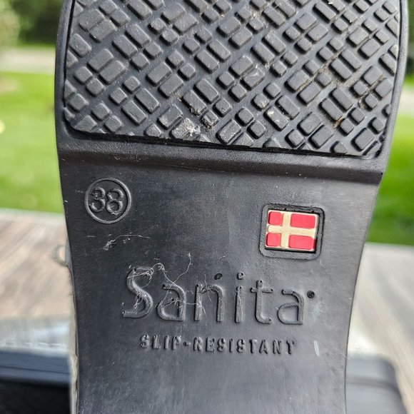 SANITA SIGNATURE GRAY NURSING Danish Clogs SLIP RESISTANT EUR Size  38 US SIze 7 - Picture 6 of 15
